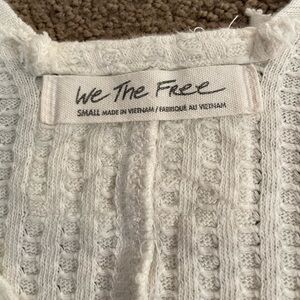 We The Free Cream Textured Sweater